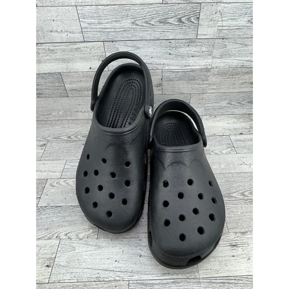 Crocs Classic‎ Clogs Black Mens 10-11 Womens 12-14 XL Slip On Comfort Shoes